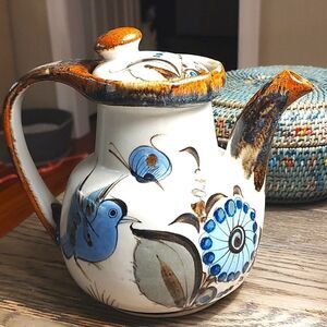 Ken Edwards Collection Extra Large Teapot Hand Painted Signed
